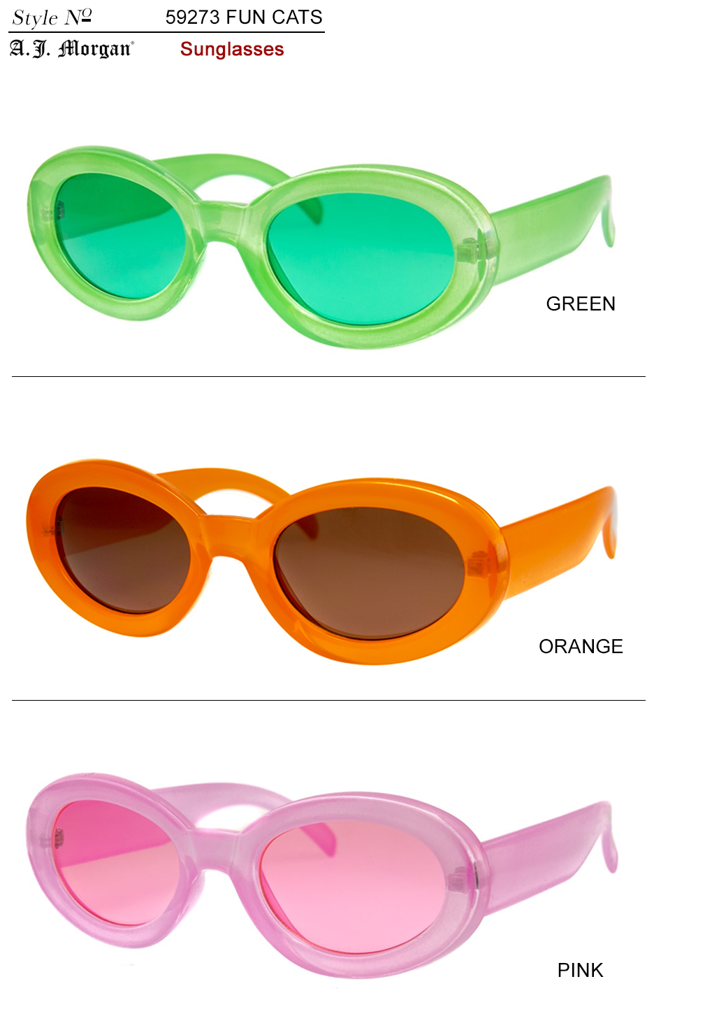 Kitty Oval Sunglasses