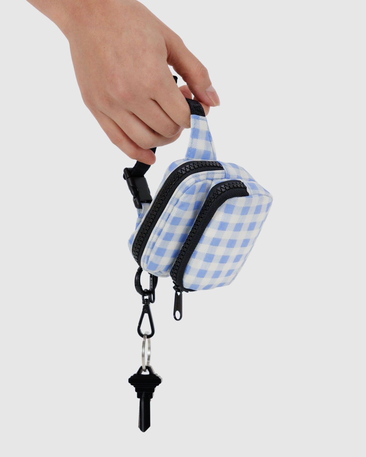 Light Blue Gingham - Fanny Pack Charm