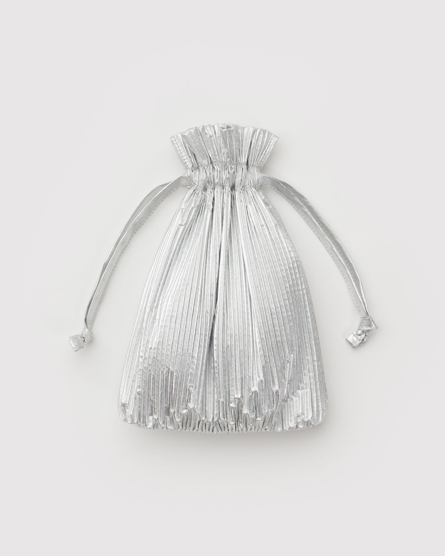 Chrome Metallic - Pleated Baggu