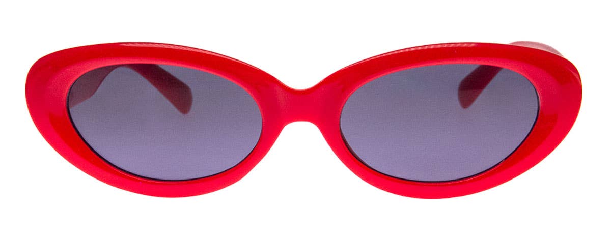Tina Retro Red Sunglasses