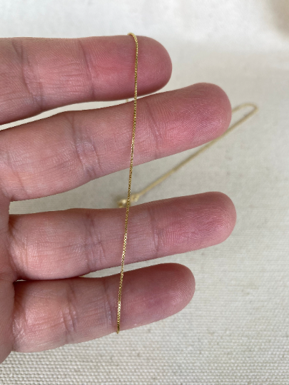 St. Benedict Pendant on 18k Gold Filled Very Thin Chain Necklace