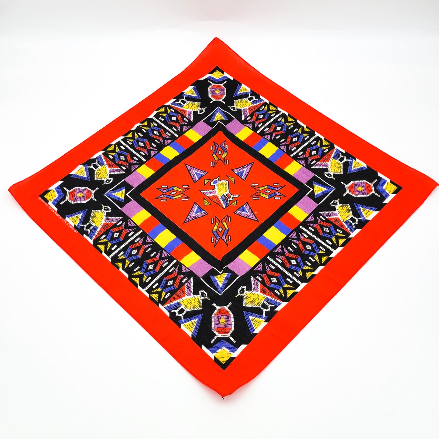 90s Red Bird Indigenous Inspired Bandana