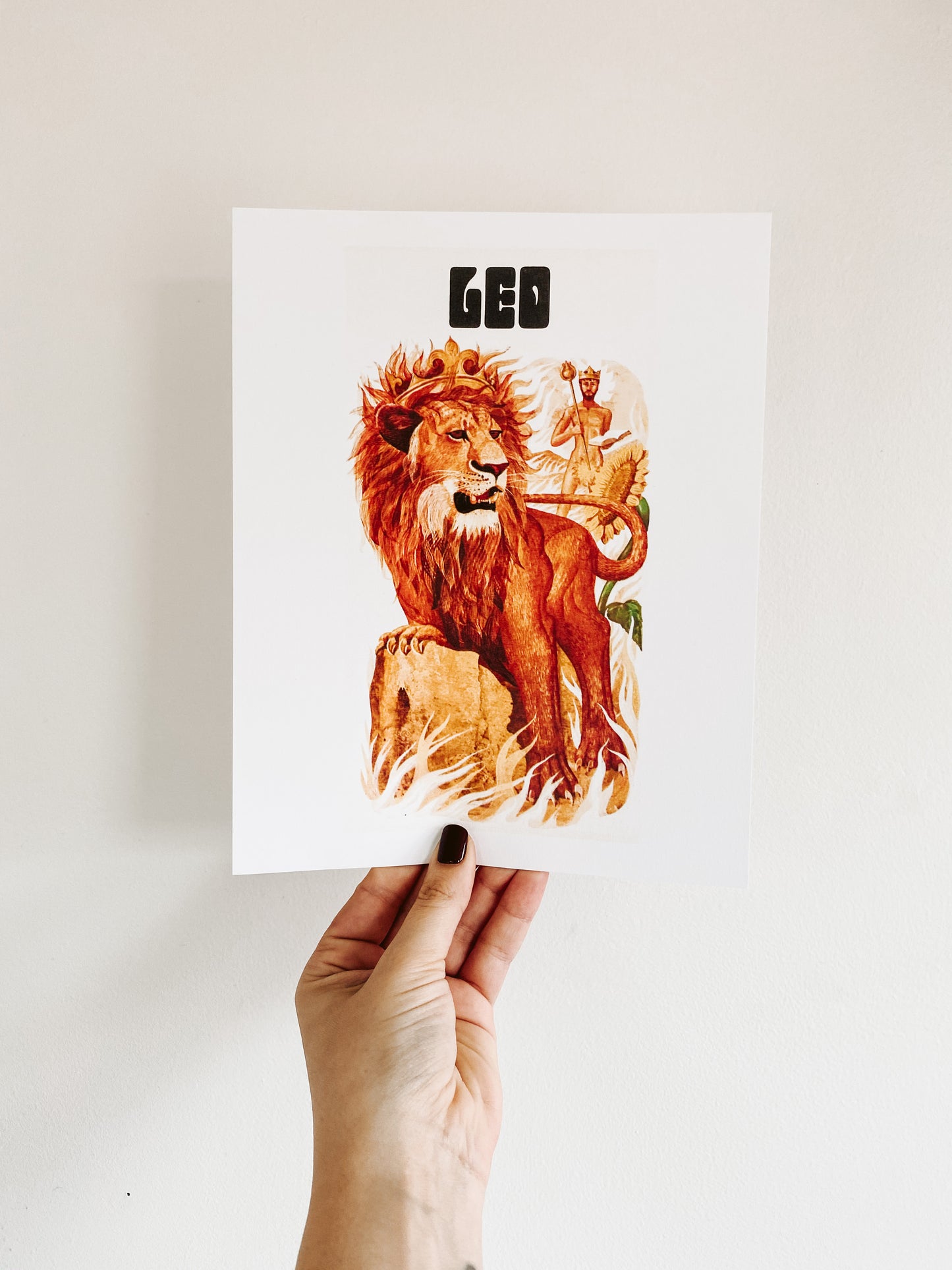 Leo Zodiac Print
