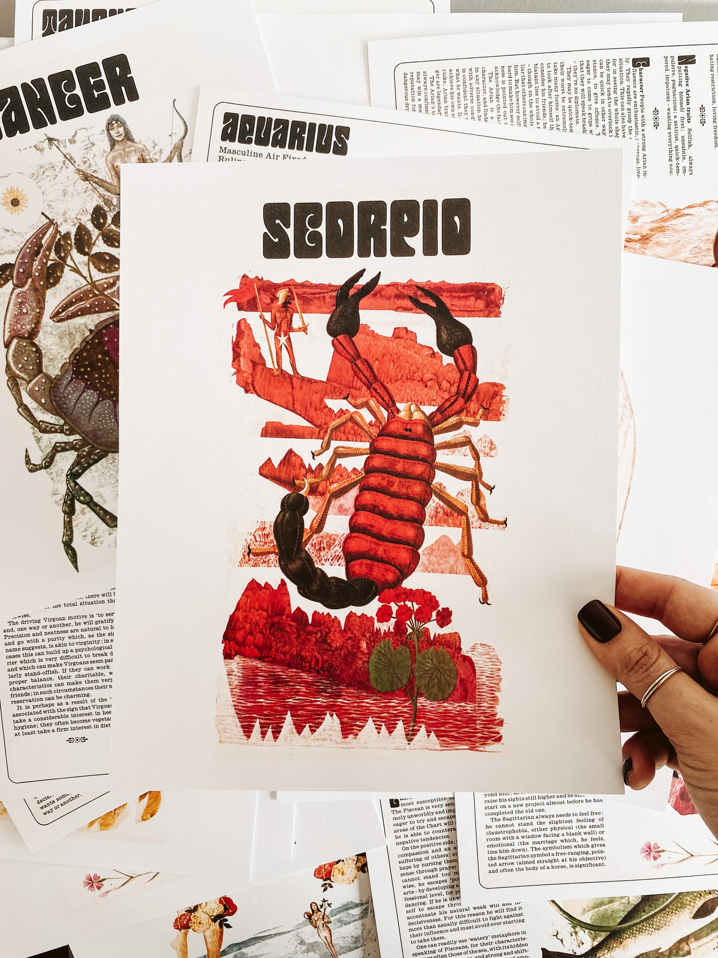 Scorpio Zodiac Print