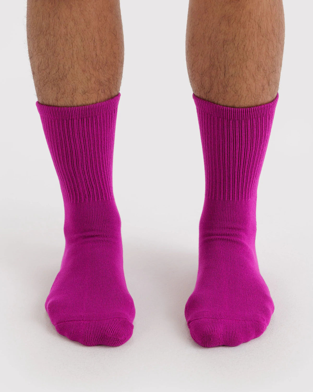 Deep Fuchsia - Ribbed Sock