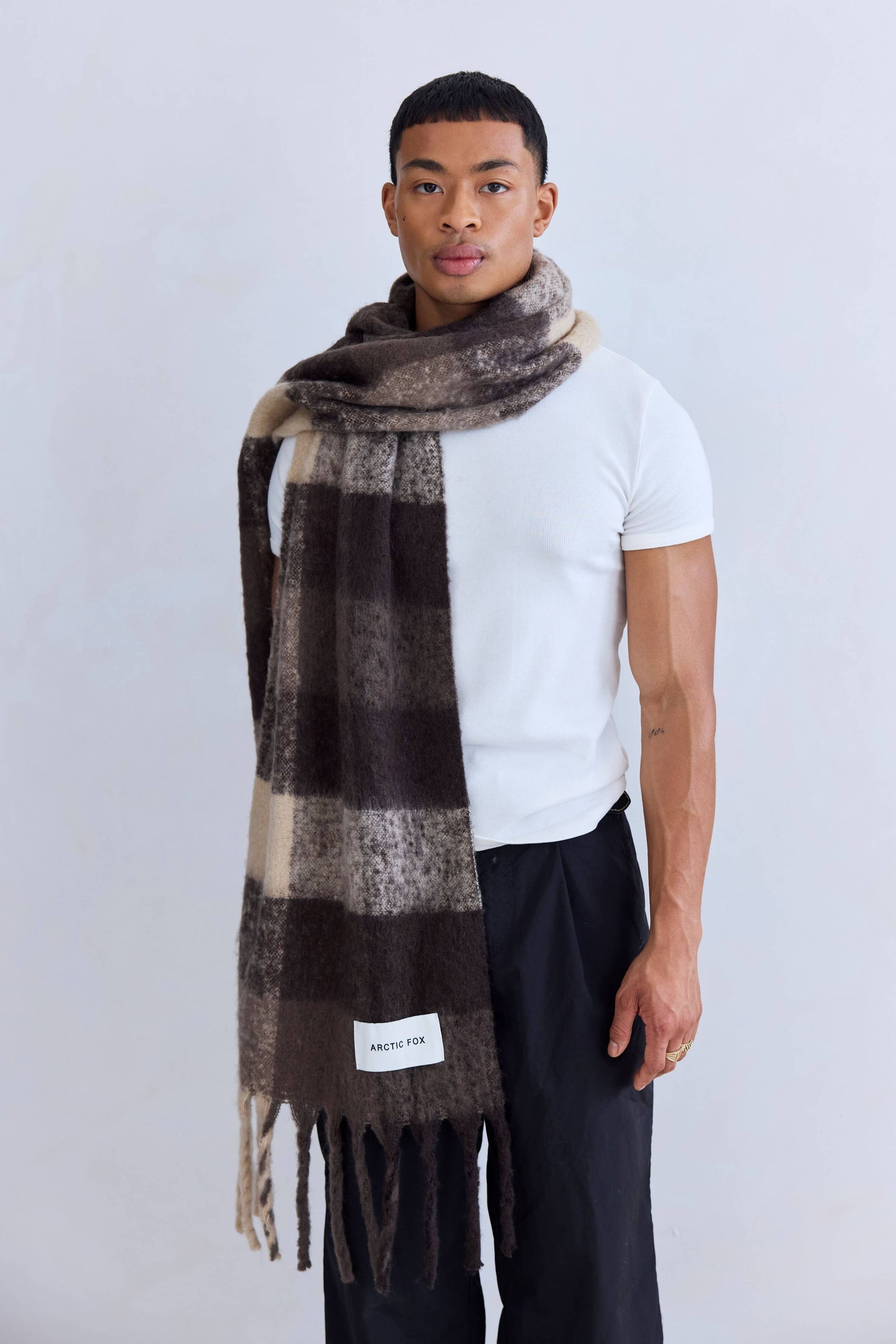 The Reykjavik Scarf - Brown Check