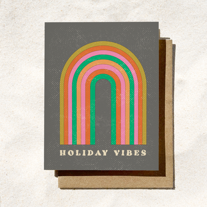 Holiday Vibes Rainbow Card