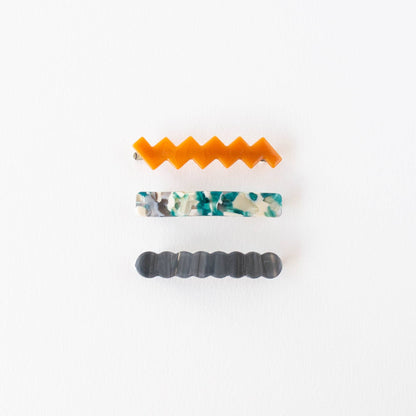 Eco Alice Hair Slides Set in Tile