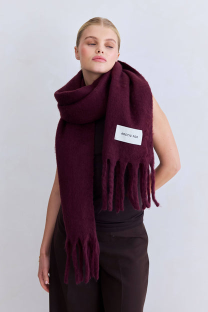 The Stockholm Scarf - Cherry Lacquer
