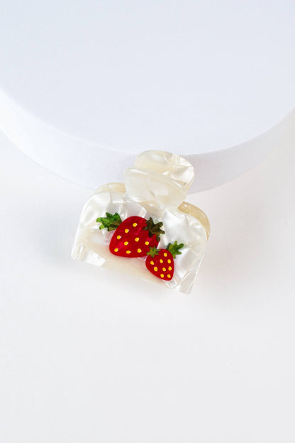 Strawberry Farm Handmade Claw Clip