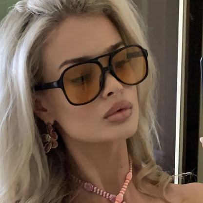 Double Bridge Aviator Sunglasses