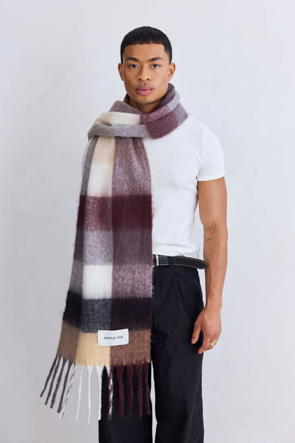 The Reykjavik Scarf - Purple/Brown