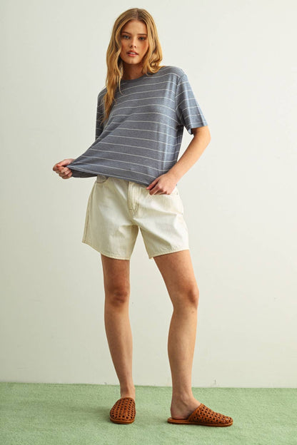Petite Stripe Tee