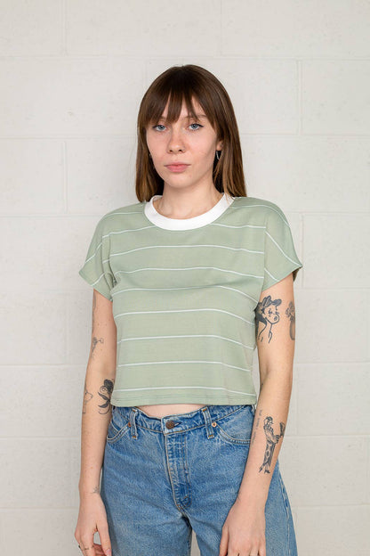 Zia Top - Sage/White