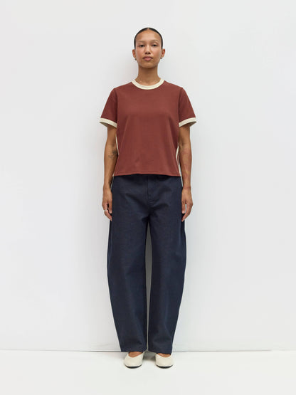 The Retro Sporty Top - Chocolate Cream