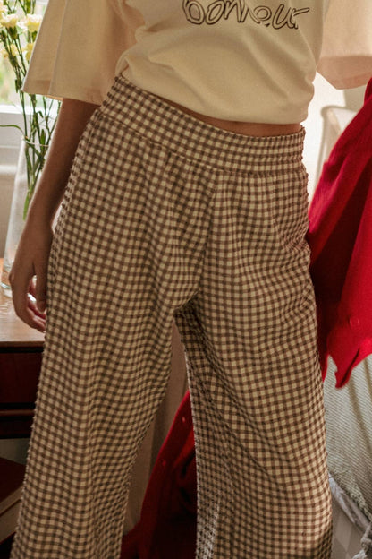 Gingham Girlie Crinkle Pants