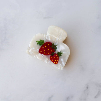 Strawberry Farm Handmade Claw Clip