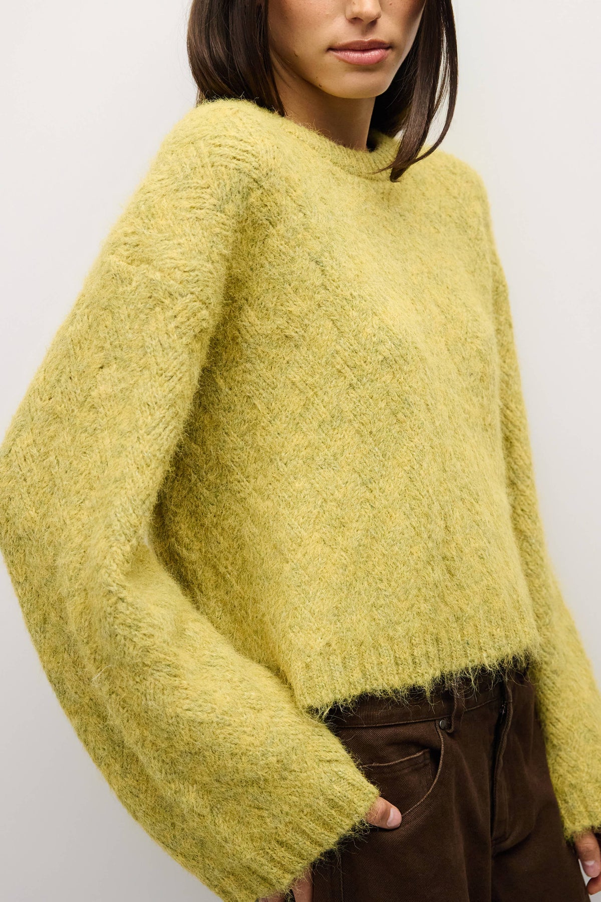 The Lila Sweater - Chartreuse
