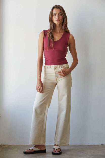 Double Layered Seamless Tank Top