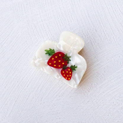 Strawberry Farm Handmade Claw Clip