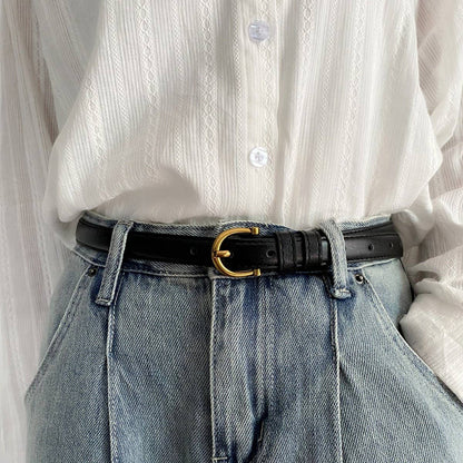 Retro Simple Thin Belt