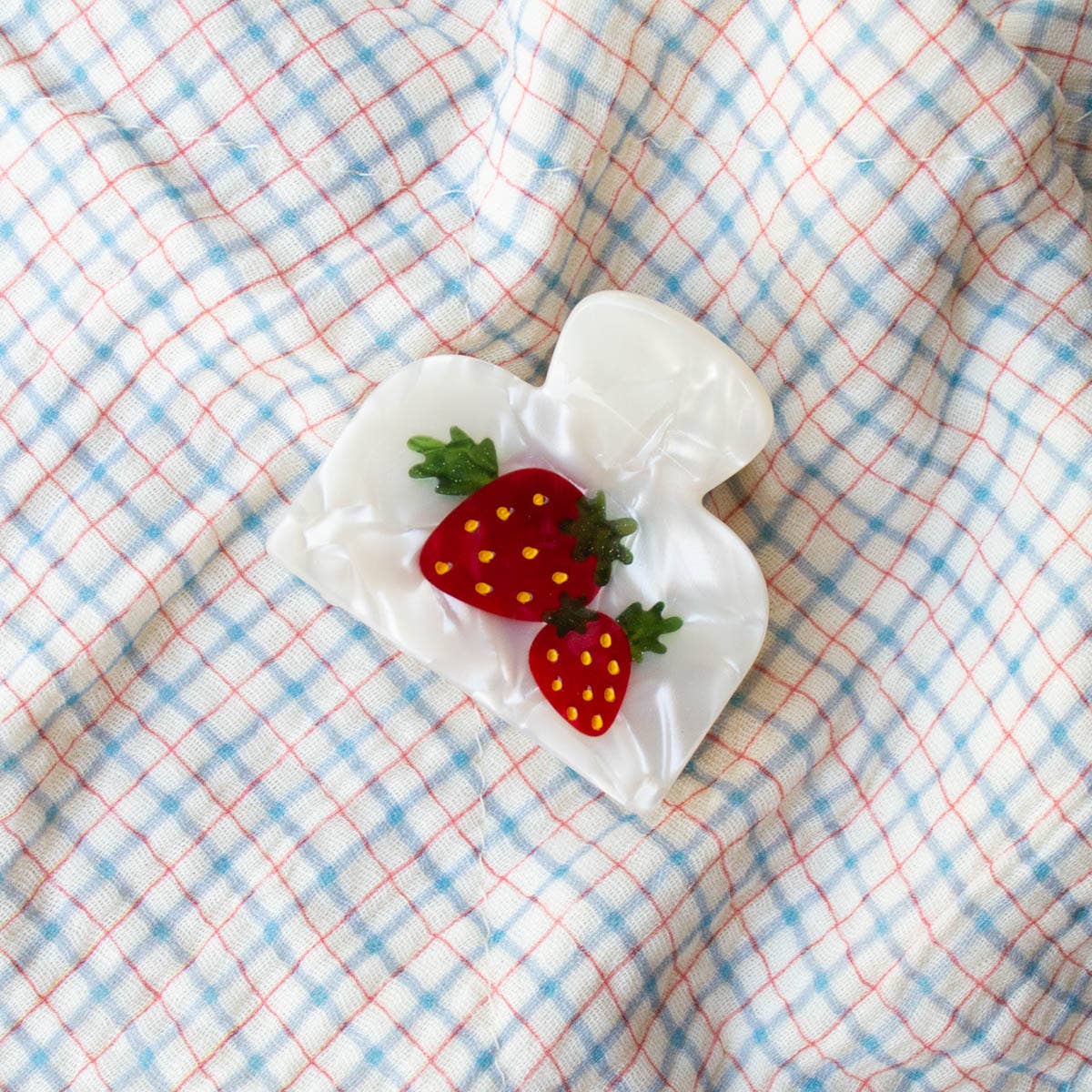 Strawberry Farm Handmade Claw Clip