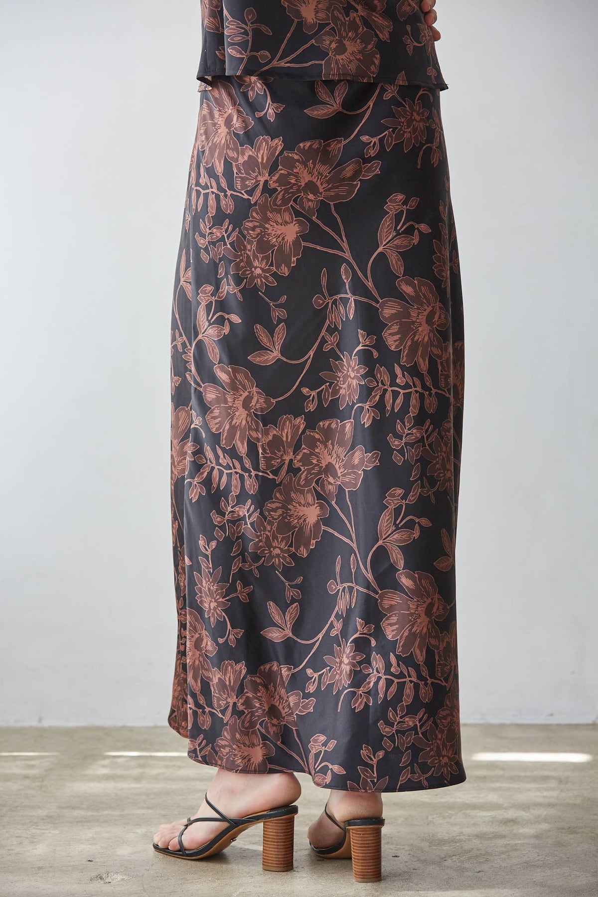 Floral Print Maxi Skirt