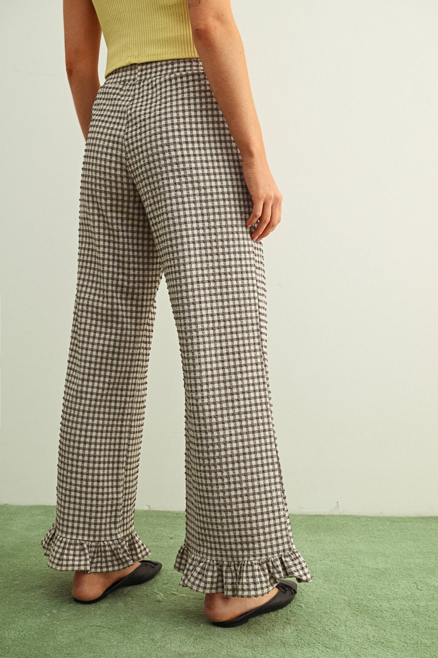 Gingham Girlie Crinkle Pants
