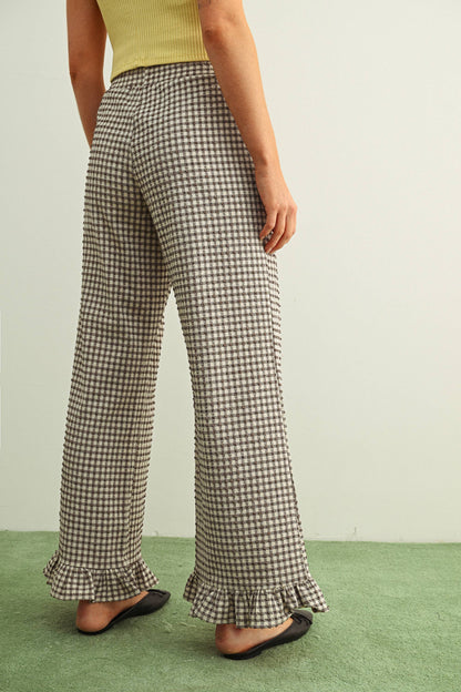 Gingham Girlie Crinkle Pants