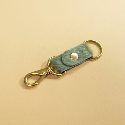 Seafoam Hide Keychain