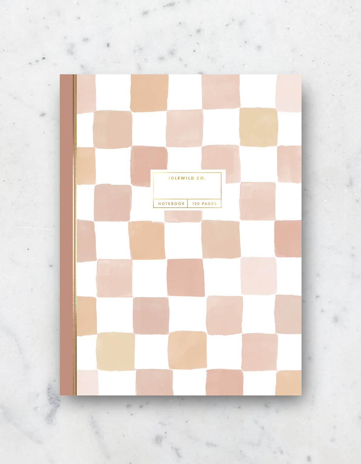 Pink Checkered 6x8 Notebook