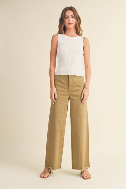 Vikki Viscose Ribbed Tank