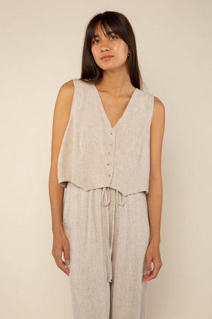Lily Linen Vest