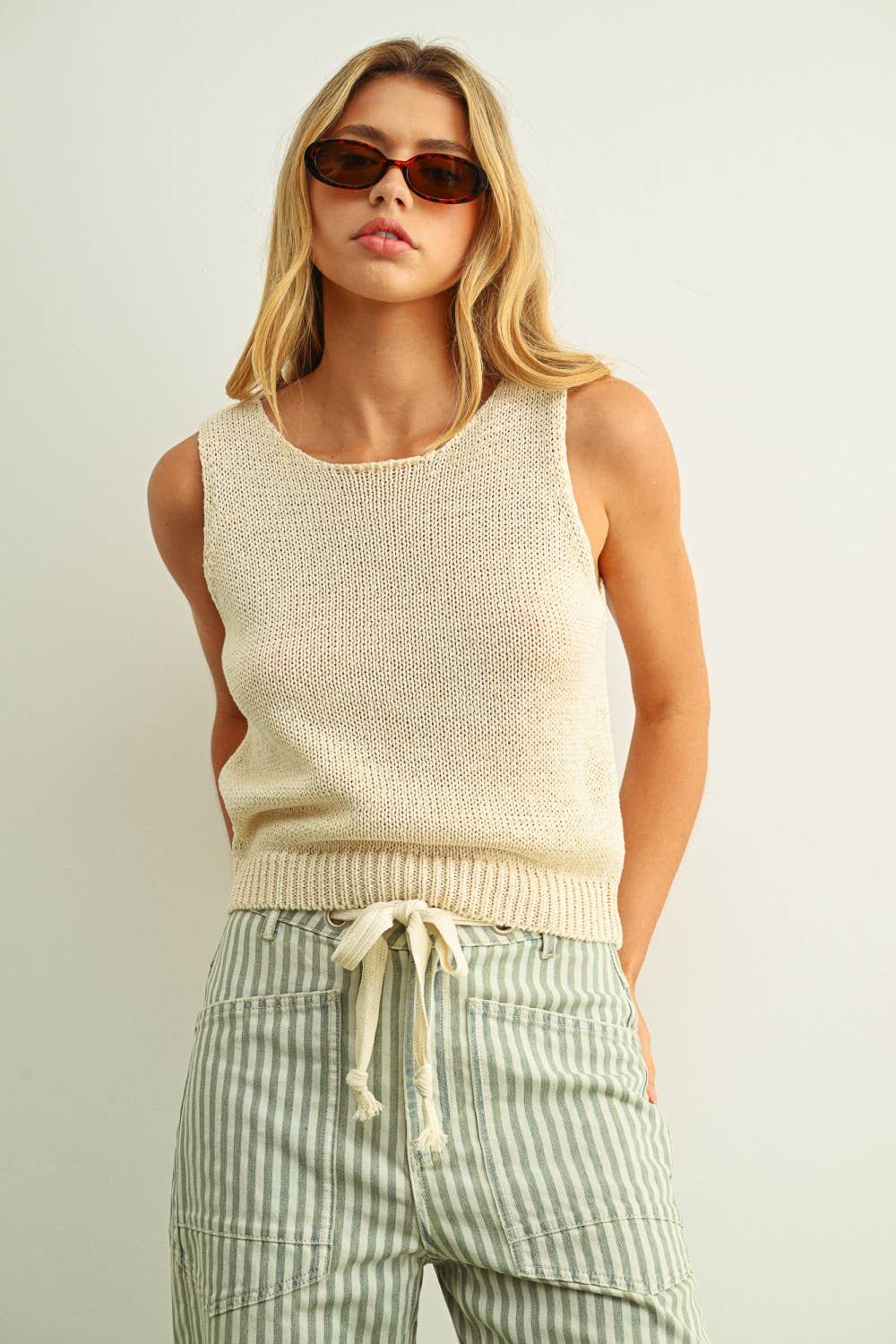 Sleeveless Knit Top