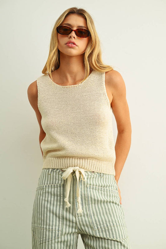 Sleeveless Knit Top