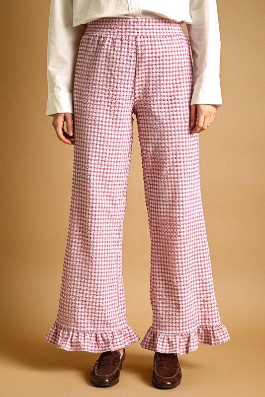 Gingham Girlie Crinkle Pants