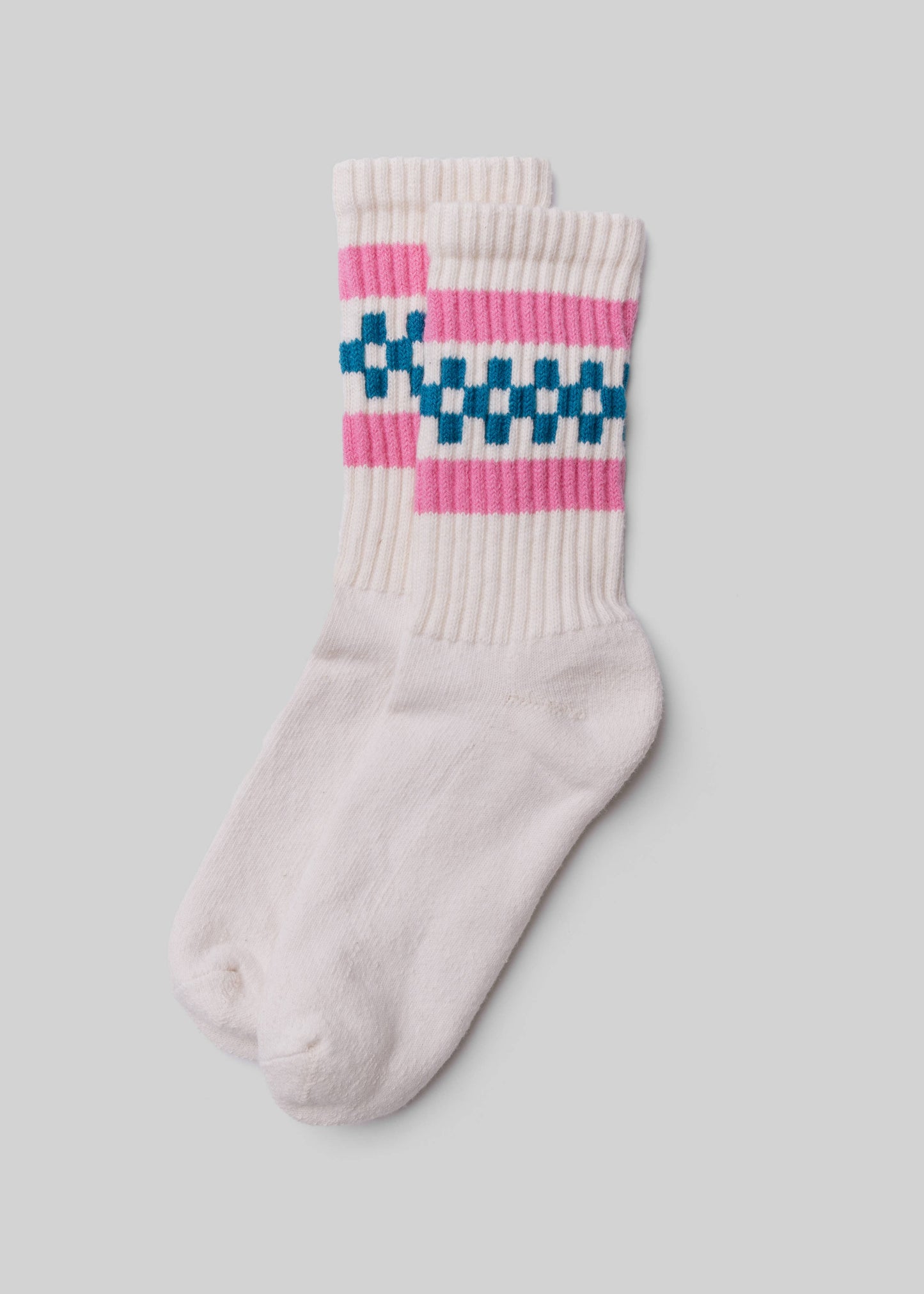 The Retro Check - Teal Pink