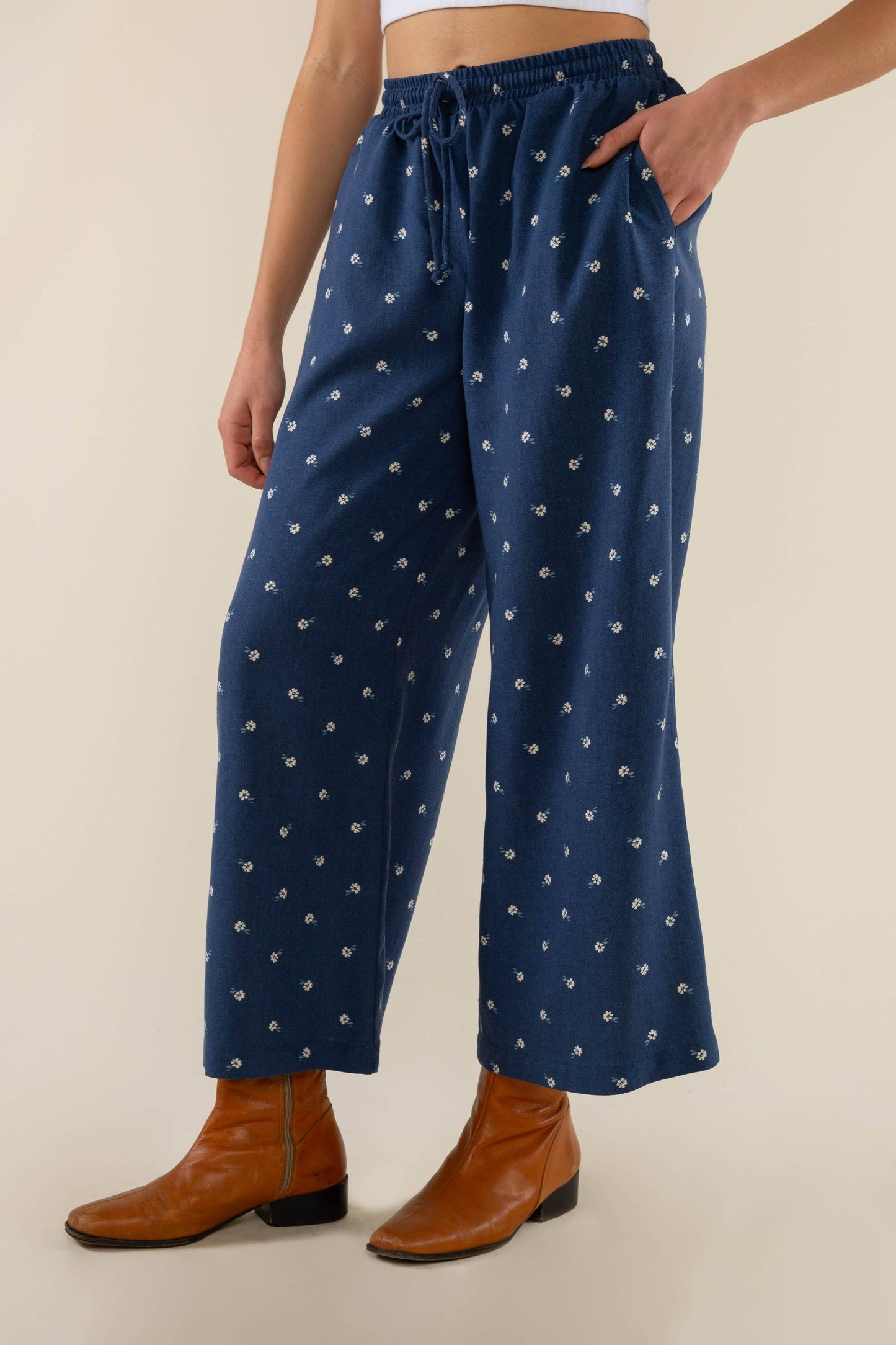 Luna Culotte Floral Wide Leg Pant