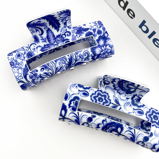 Porcelain Pattern Hair Claw Clip