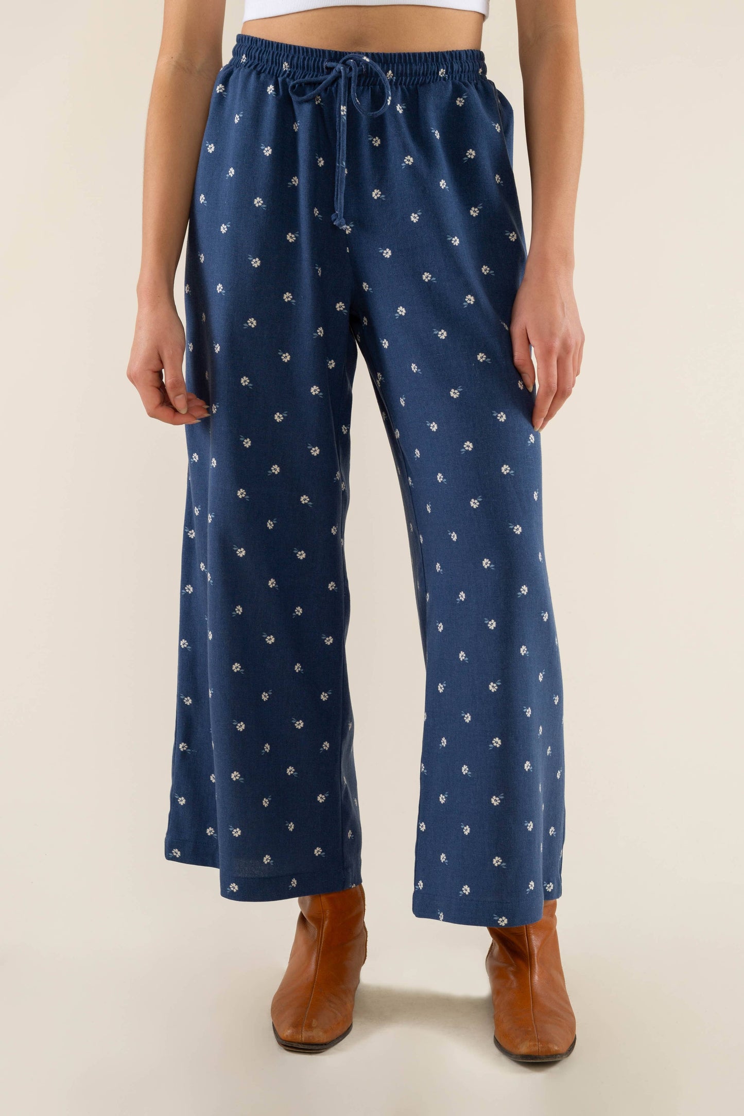 Luna Culotte Floral Wide Leg Pant