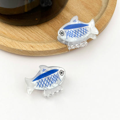 Sardine Claw Clip - Blue