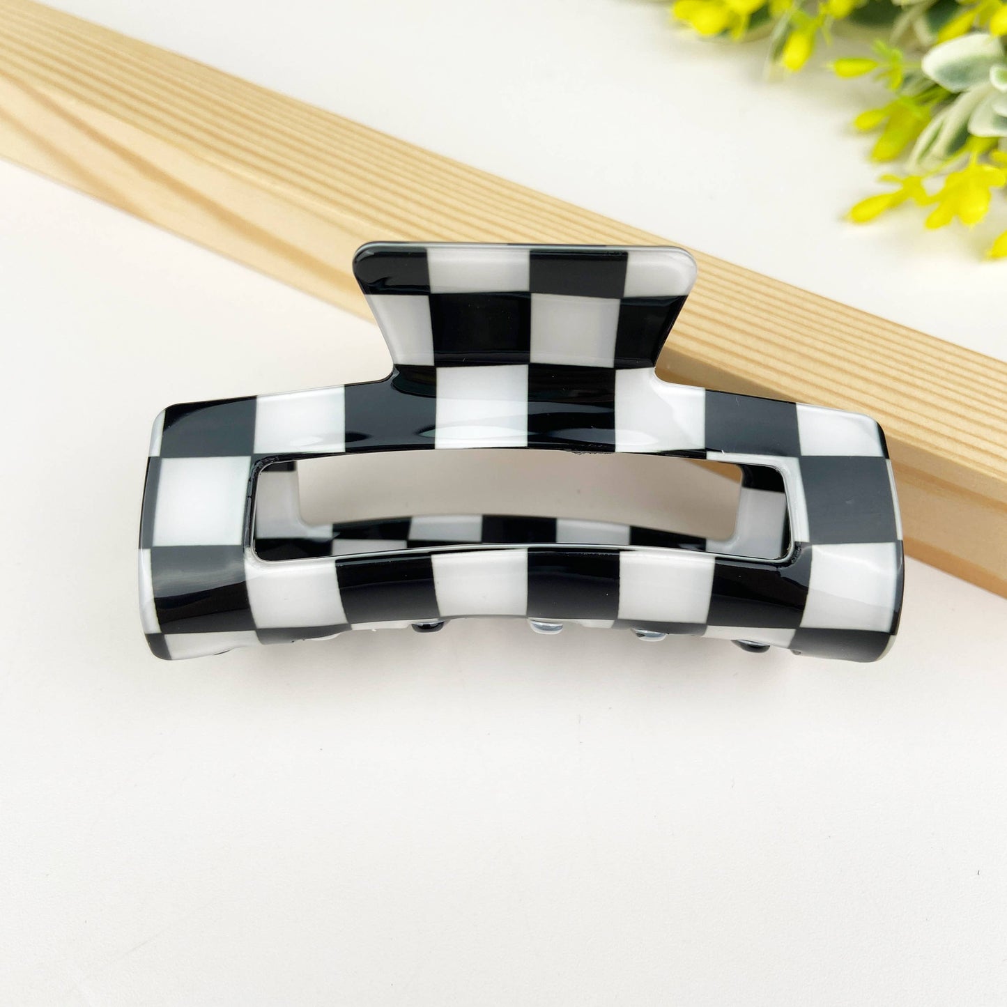 Checkerboard Claw Clip