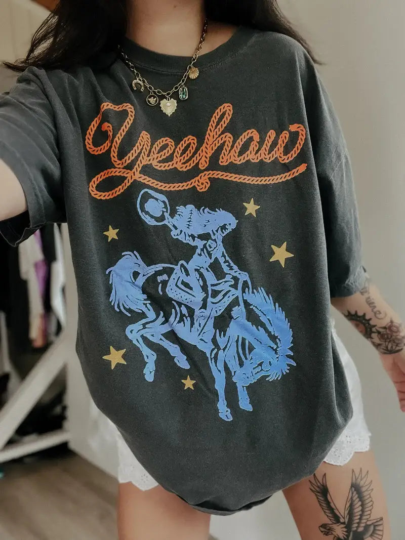 Yeehaw Cowgirl Womens Graphic Tee