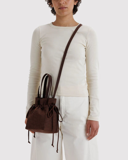 Coffee - Nylon Drawstring Bag