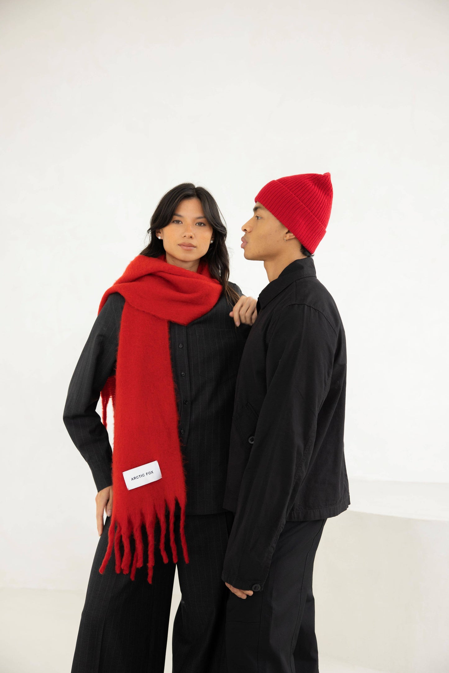 The Stockholm Scarf -Crimson Red