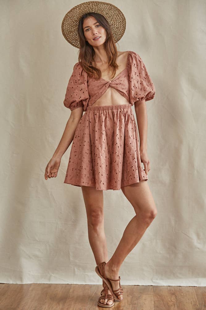 Ebba Eyelet Dress