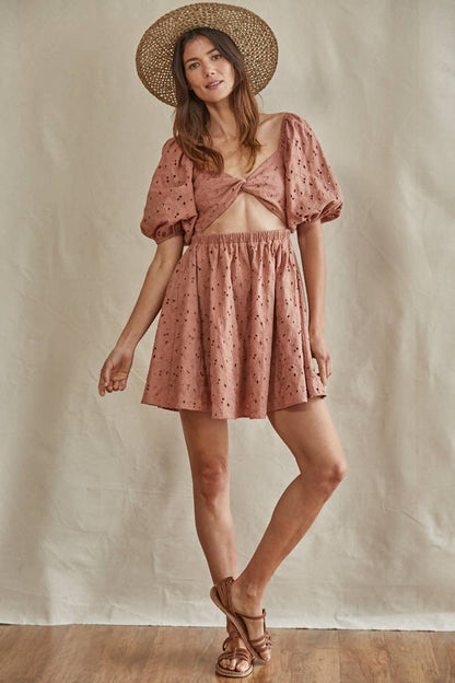 Ebba Eyelet Dress