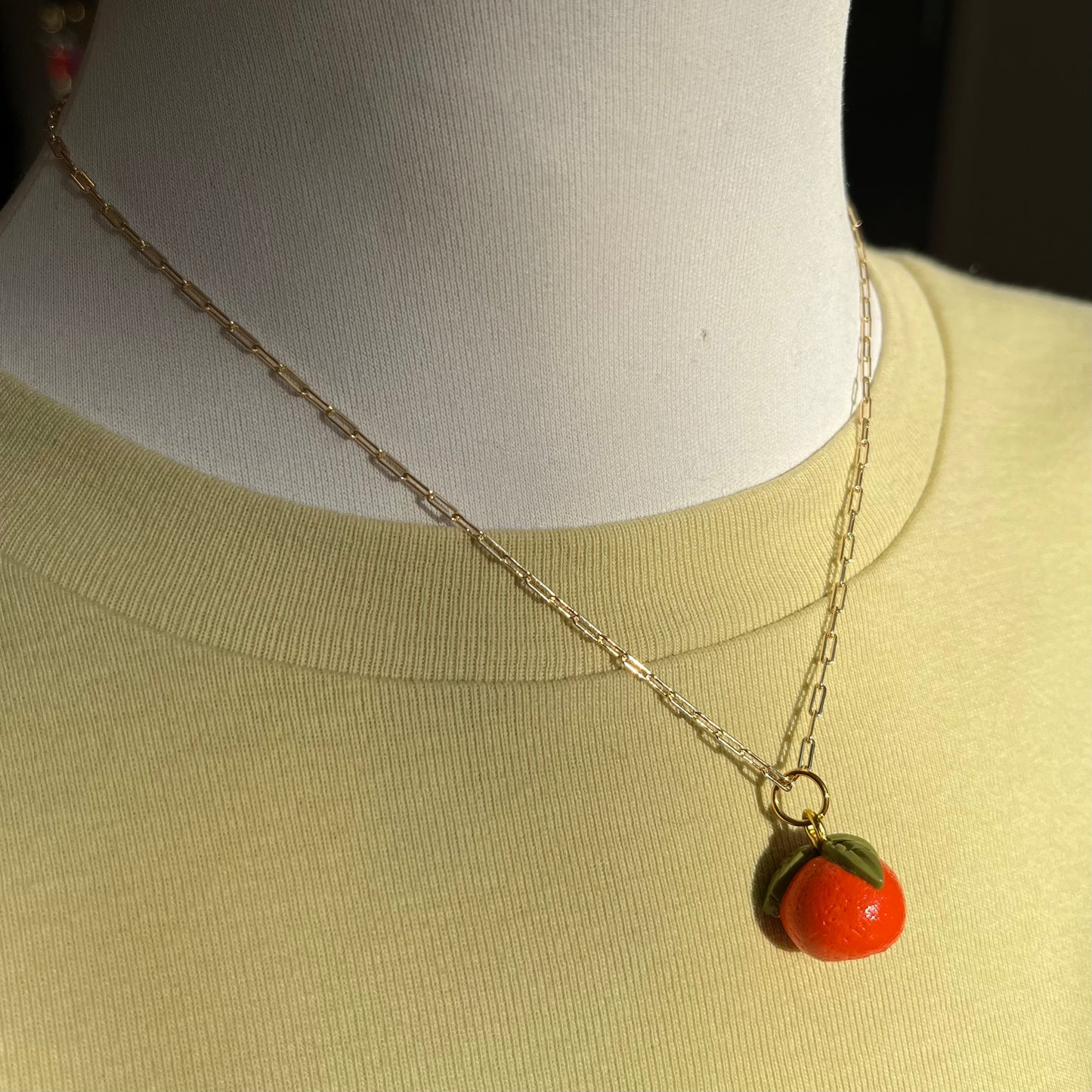 Sweet Tangerine 16" Charm Necklace