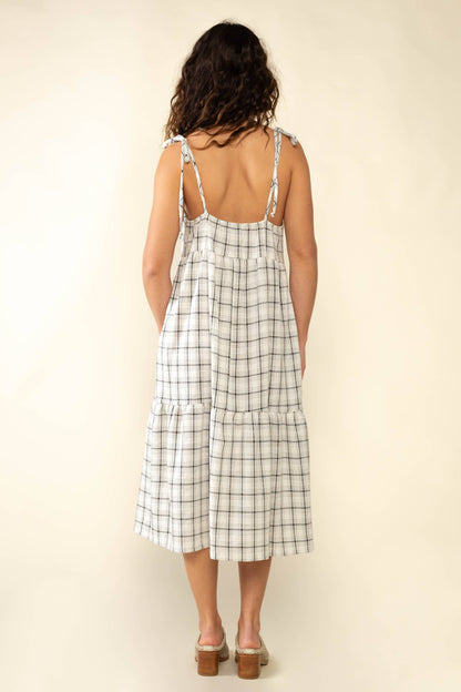 Luca Plaid Dress with Ties