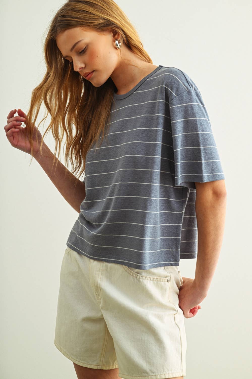 Petite Stripe Tee